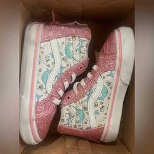 Vans Narwhal high top Sneakers Pink Glitter